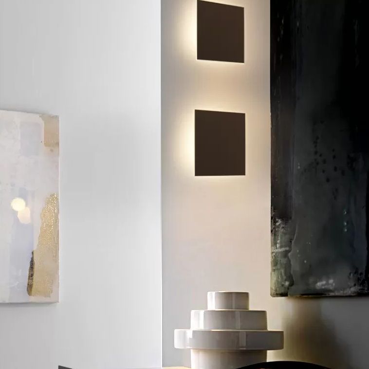 Artistic Nordic Square Flush Mount Lighting Metal Living Room LED Ceiling Flush Light Fixture