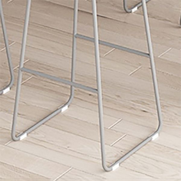 Modern Style Bar-stool Solid Wave Seat Counter Bar Stool with Metal Legs