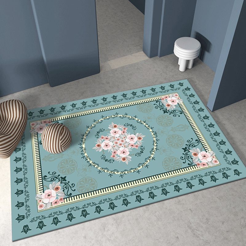 Wine Red 3D Printing Rug Polyester Modern Area Rug Stain Resistant Rug for Living Room