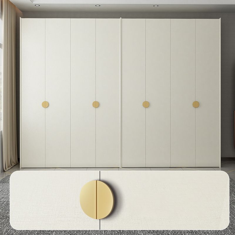 Engineered Wood Wardrobe Cabinet Modern Wardrobe Closet with Shelves for Home