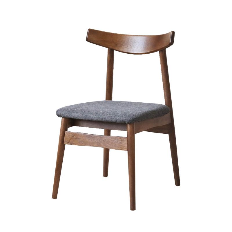 Sillas con respaldo abierto de estilo moderno, silla sin brazos con patas de madera para cocina
