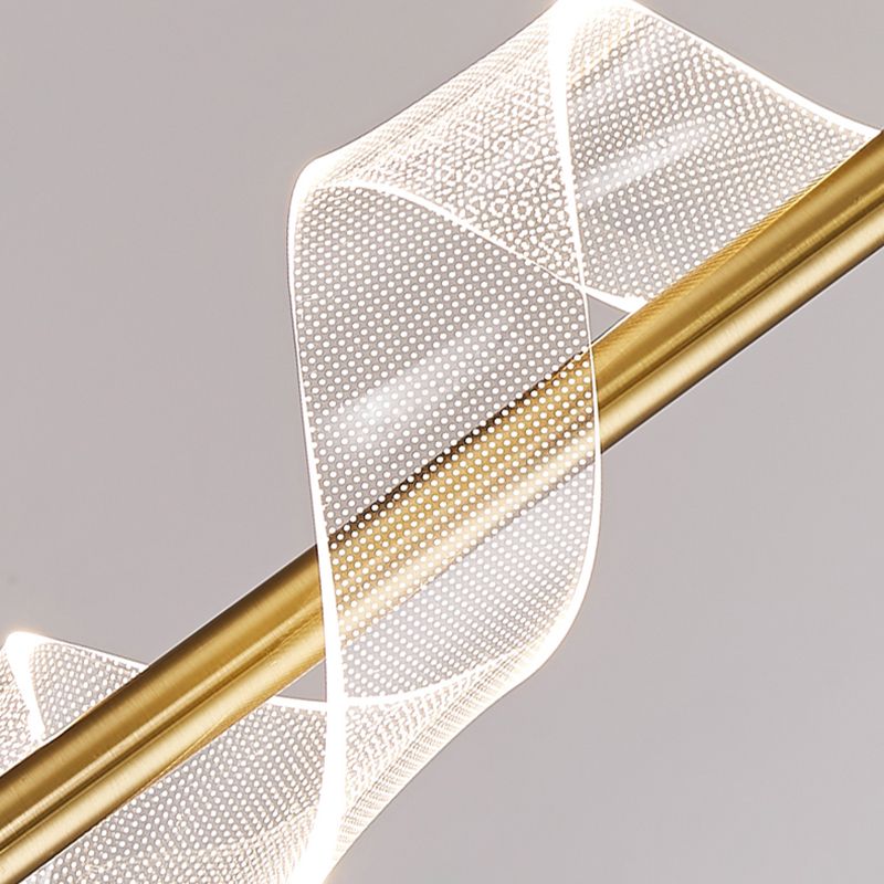 Moderne artistieke led hanglamp aluminium lineaire hangende lamp met acryl schaduw