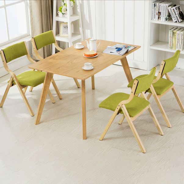 Chaise d'appoint à la maison contemporaine rembourrée, chaise de salle à manger ouverte au fini mat