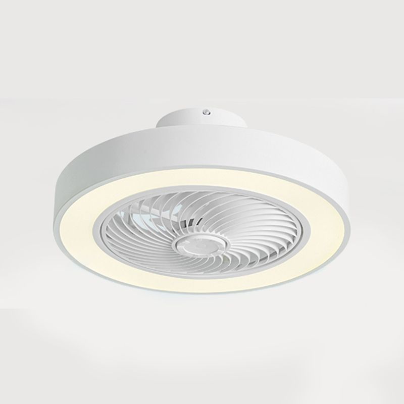 Makkaron -trommelförmige Lüfterbeleuchtung Acryl Kinder Schlafzimmer LED SEMI BUSH MOUNT LAMPE