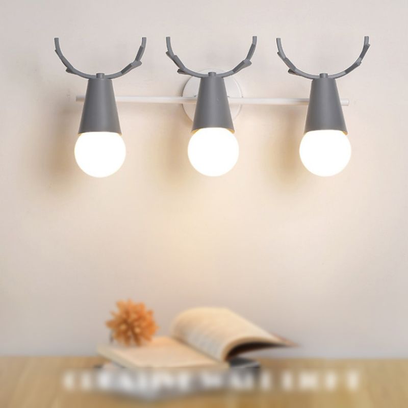 Multi-Light Geometric Wall Lamps Modern Style Metal Wall Mounted Lights