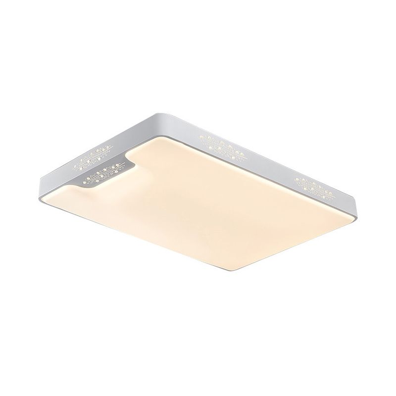 20"/41" brede witte vierkante/rechthoekige inbouwverlichting moderne metalen LED dicht bij plafondlamp
