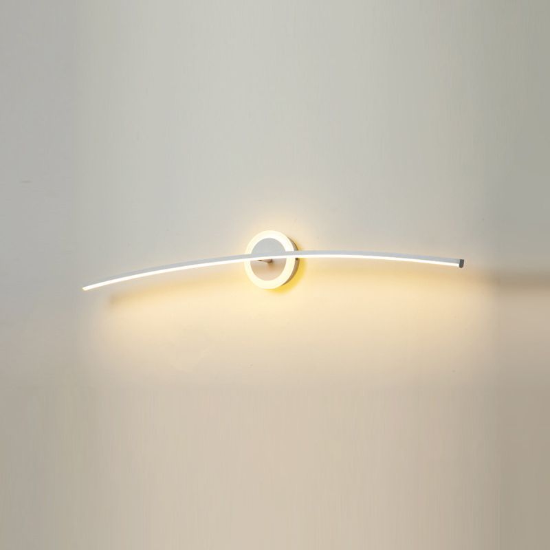 Contemporary Style Led Vanity Light Simple Linear Mirror Lighting Fixture for Washing Room