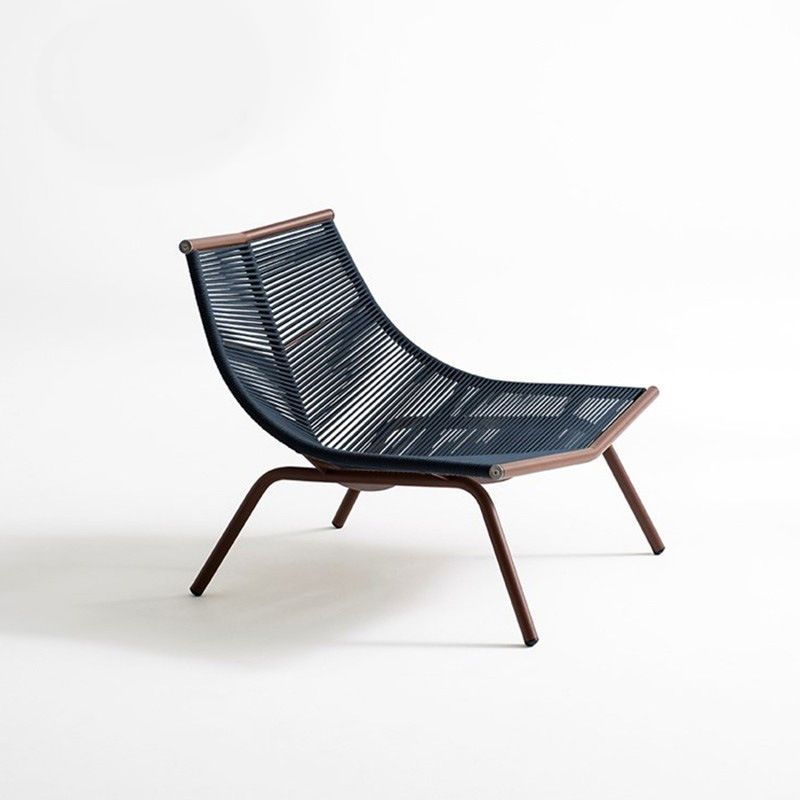 Contemporary Outdoor Rattan Rocking Chair Single Rocking Chair