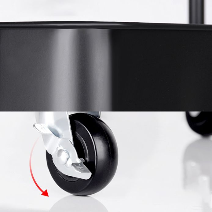 Contemporary Geometric Bookshelf Open Back Bookcase with Wheels