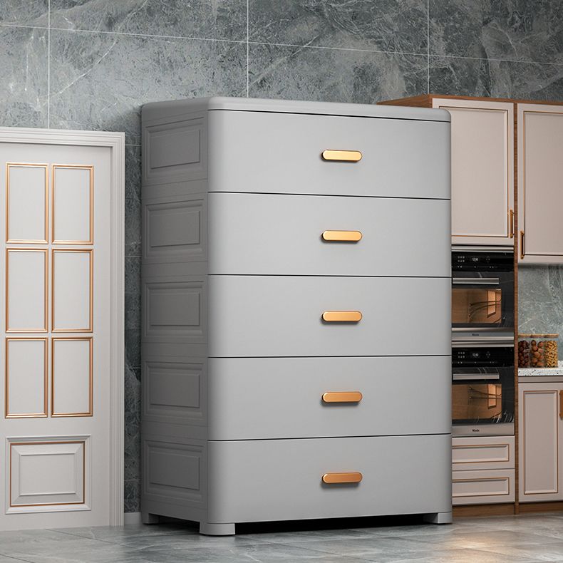 Plastic Non-Hanging Armoire Contemporary Bedroom Storage Cabinet