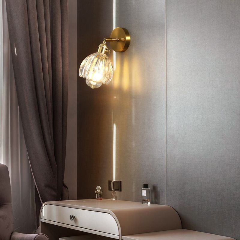 Glass Geometric Wall Sconce Lighting Industrial Style 1 Light Wall Mounted Light