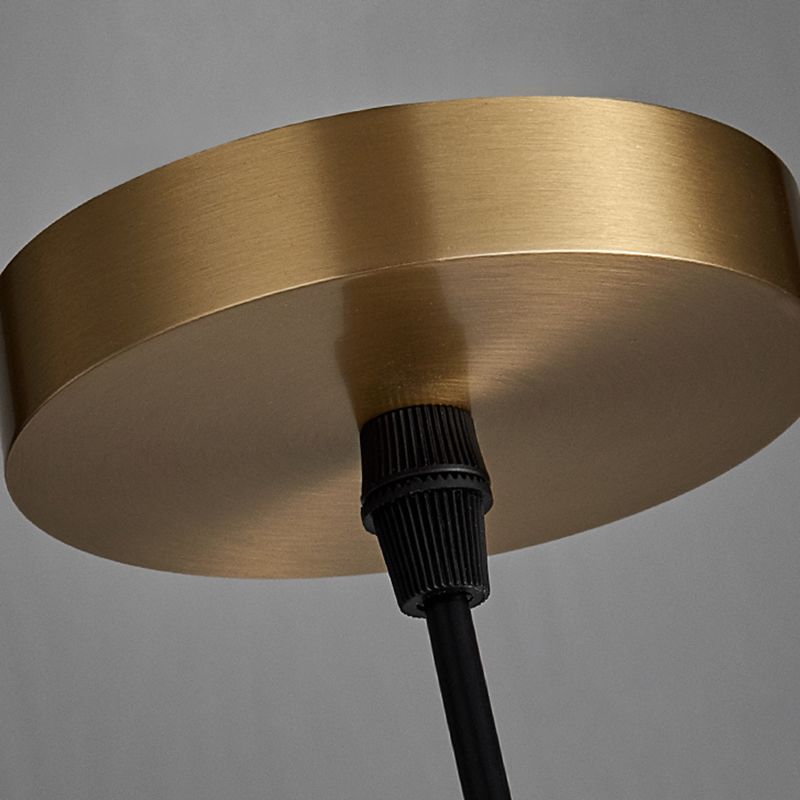 1 Light Geometric Pendant Light avec une teinte brillante Simplicité suspendue Lumière en blanc