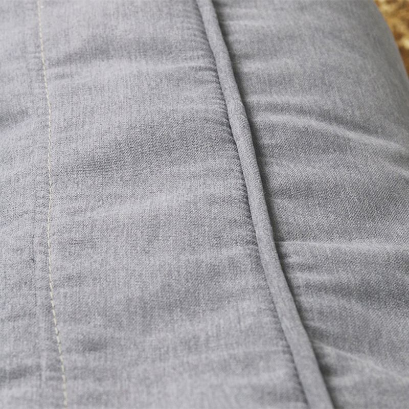 Nordic Style Living Room Fabric Armless with Ottoman Lounge Accent Chair