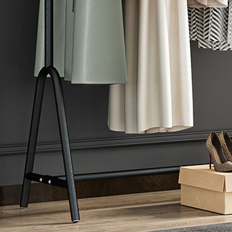 Gorgeous Clothes Hanger Metal Frame Coat Rack with Storage Shelf