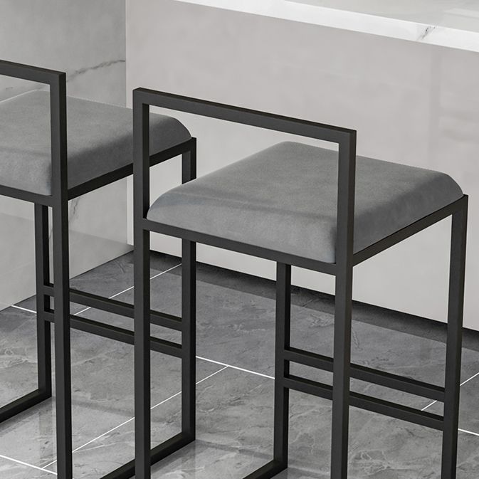 Taburetes de mostrador modernos, taburete de bar interior de madera sin brazos con reposapiés