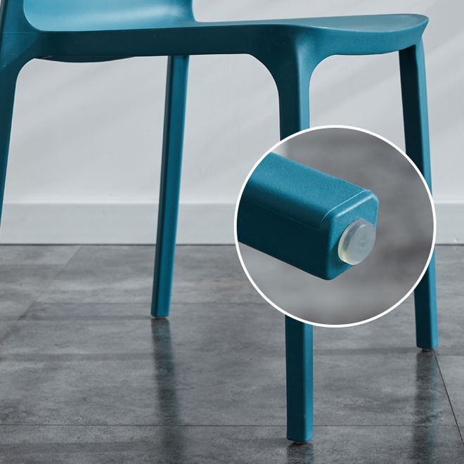 Scandinavian Plastic Side Chair Wingback Dining Kitchen Room Chair