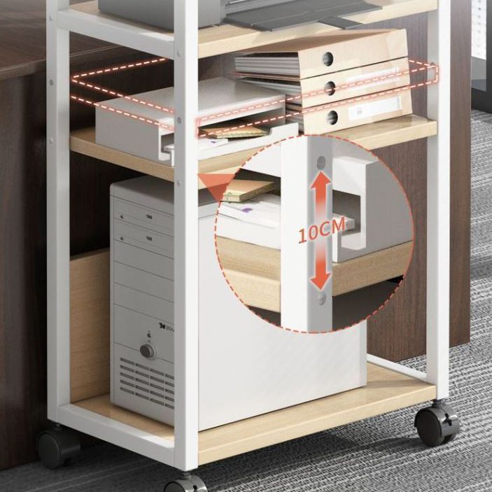 Modern Artificial Wood Bookcase, Geometric Bookshelf for Any Room, 20" L X 12" W