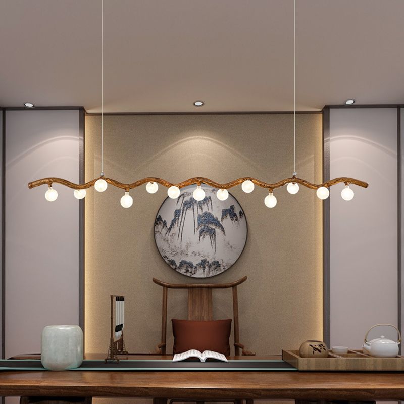 Modern Style Hanging Island Light Creative Hanging Lighting Fixture for Dining Room
