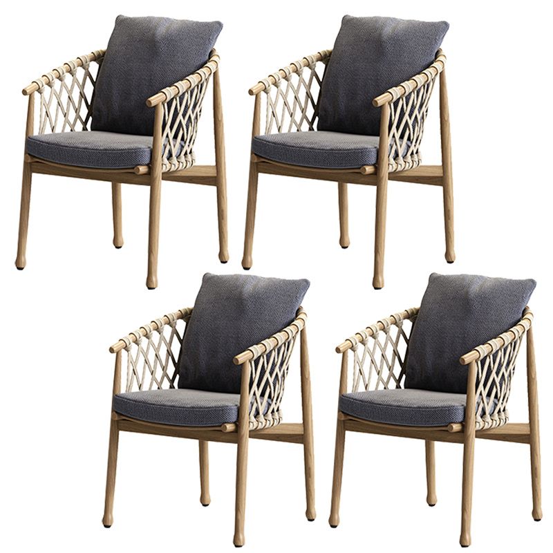 Solid Wood Dining Side Chair Modern Dining Armchair Set of 1/2/4/6/8