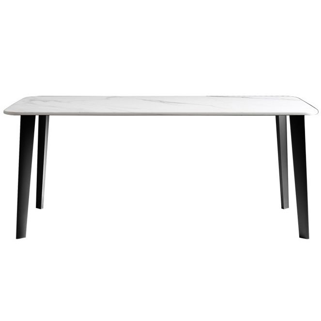 Rectangle Dining Site Table Traditional Luxury Stone Dining Room Collection with 4-foot