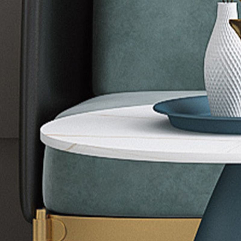 Modern Style Round Metal Table Metal Pedestal Base Coffee Table