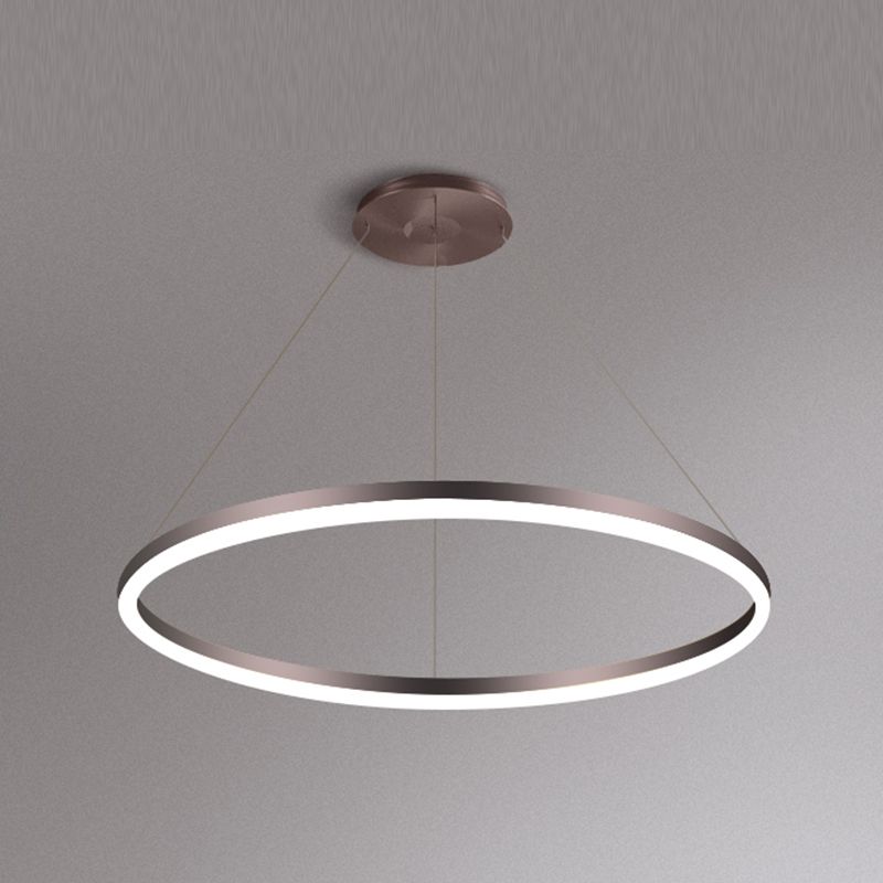 Forme de roue Métal Pendre Luminure de style moderne 1 Light Hanging Lightture