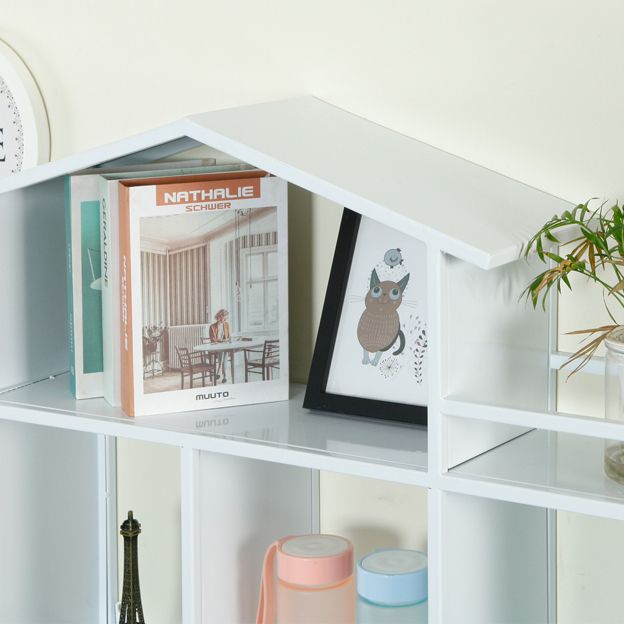 Libreria montata a parete di ferro scandinavo libreria orizzontale, 31,5 "l x 7,9" w x 21,7 "h