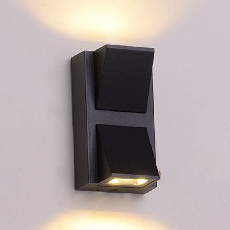 Multi -Lichter Geometrische Wandmontage moderner Metallwandscheibe in Schwarz