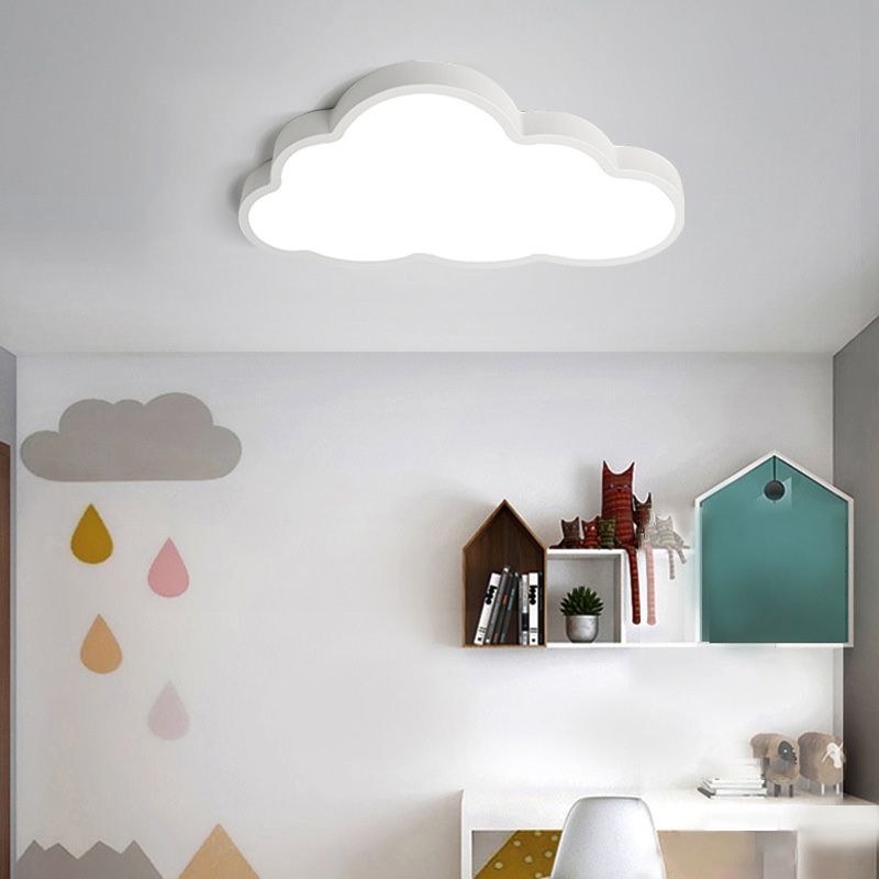 Cloud Flush Mount Light Fixtures Kids Acrylic Ceiling Light Fixtures for Bedroom