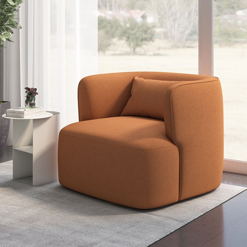 33.46" Wide Barrel Chair Recessed Arms Included Chair for Living Room