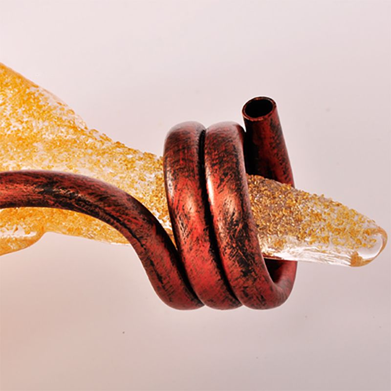 Platteland bladvormig plafond inbouw geel glas 2 lampen hal inbouwlamp