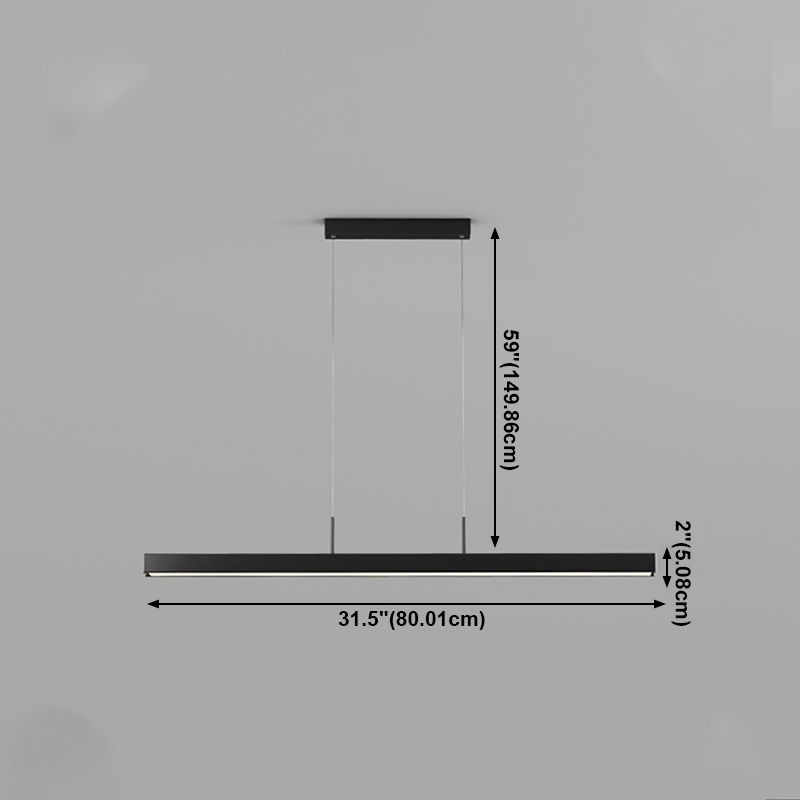 Luz de colgante lineal LED LED LED LED LED Simple LED moderno para comedor