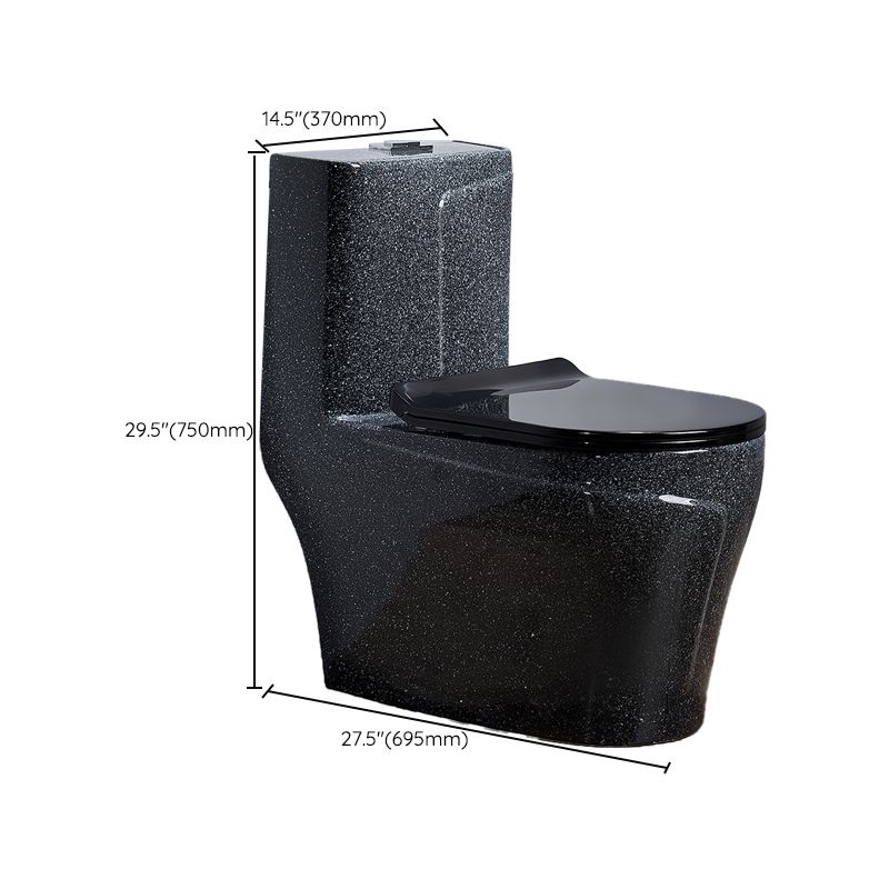 Traditional Flush Toilet Floor Mounted Siphon Jet Toilet Porcelain Bowl