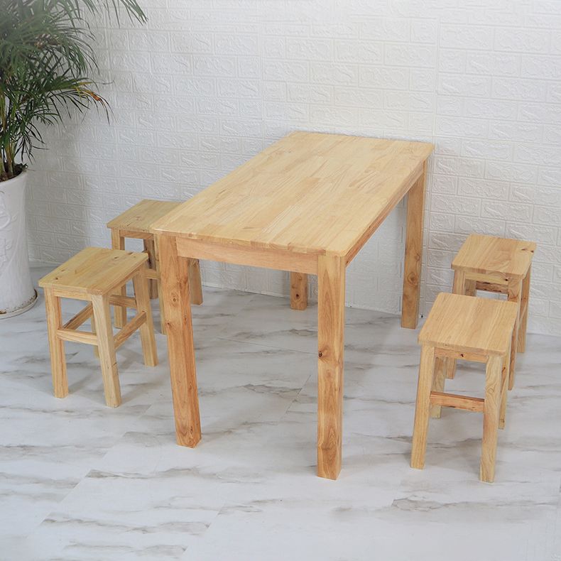 Traditional Wood Dining Set 1/2/3/5/7 Pieces Rectangle Dining Table Set