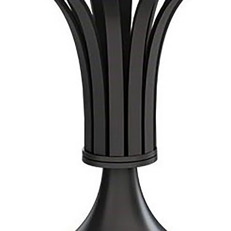 Modern Style Round Dining Table Sintered Stone Table with Pedestal Base