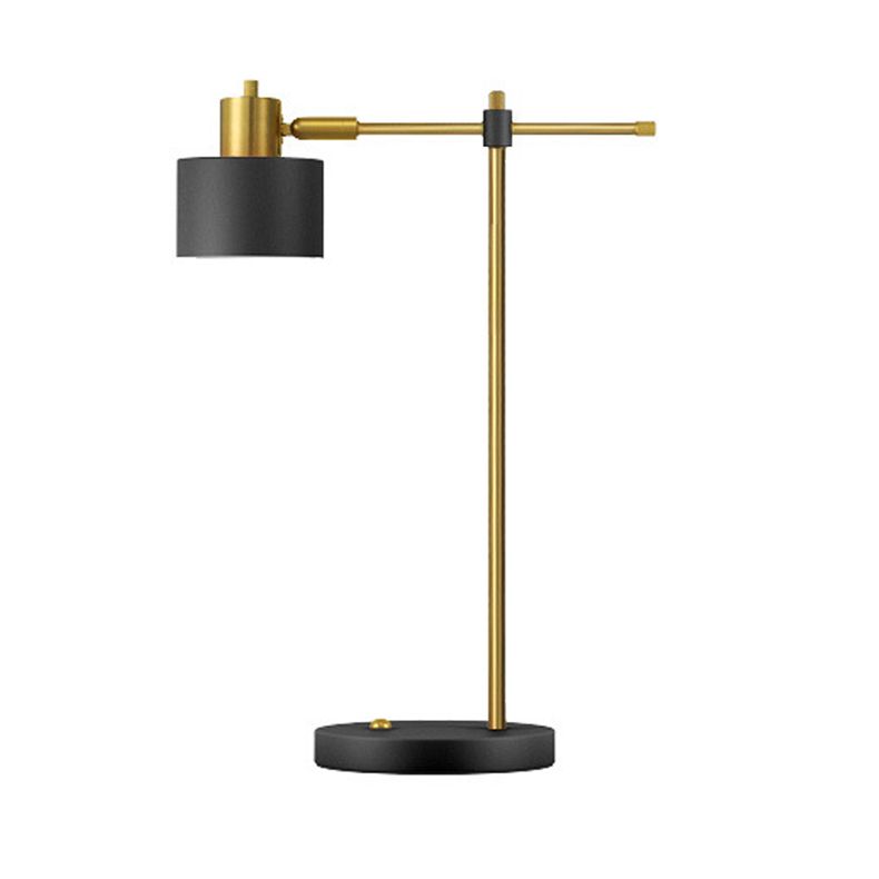 Lampade da comodino moderne in metallo con lampada da tavolo a 1 luce per camera da letto