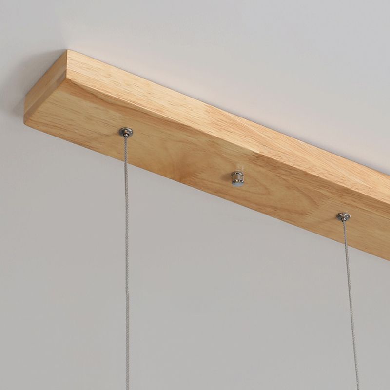 Modern Style Linear Hanging Island Lights White Glass Pendant Light Fixtures