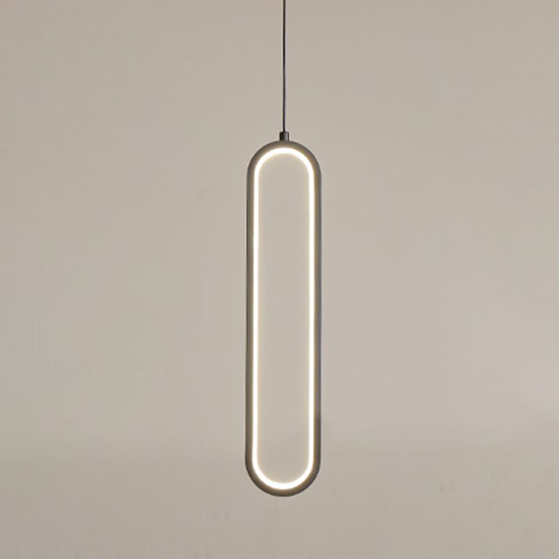 Luci a sospensione a sospensione lineare moderna Metal 1 Luce Light Light