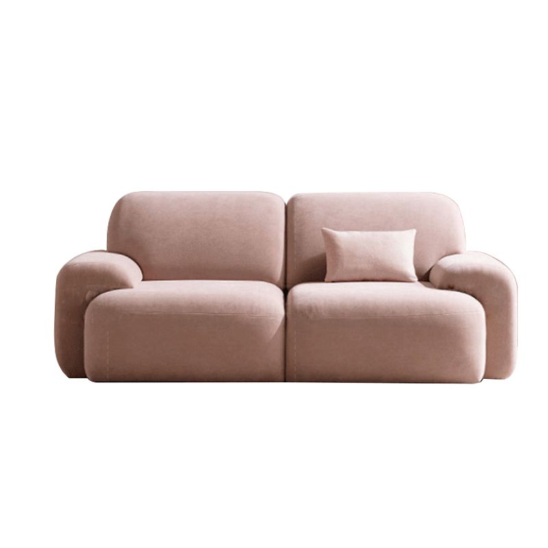 Standard Cushions Velvet Sofa 37.4"W with Recessed Arm for Living Room