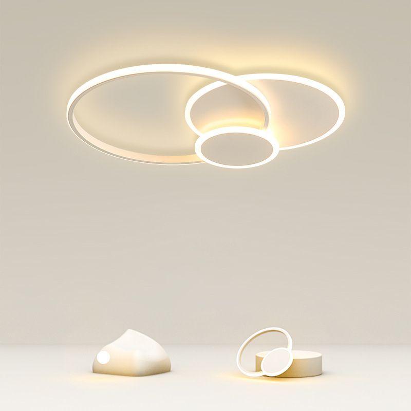 Slip Room 3 - Tier Metal Frame Flush Mount Lighting Modern Tetto Fissaggio