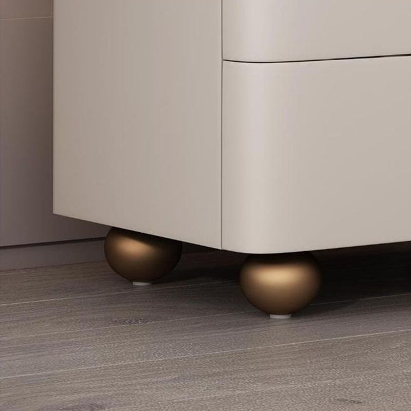 Faux Marble Bedside Cabinet 2 Drawers Storage Bed Nightstand