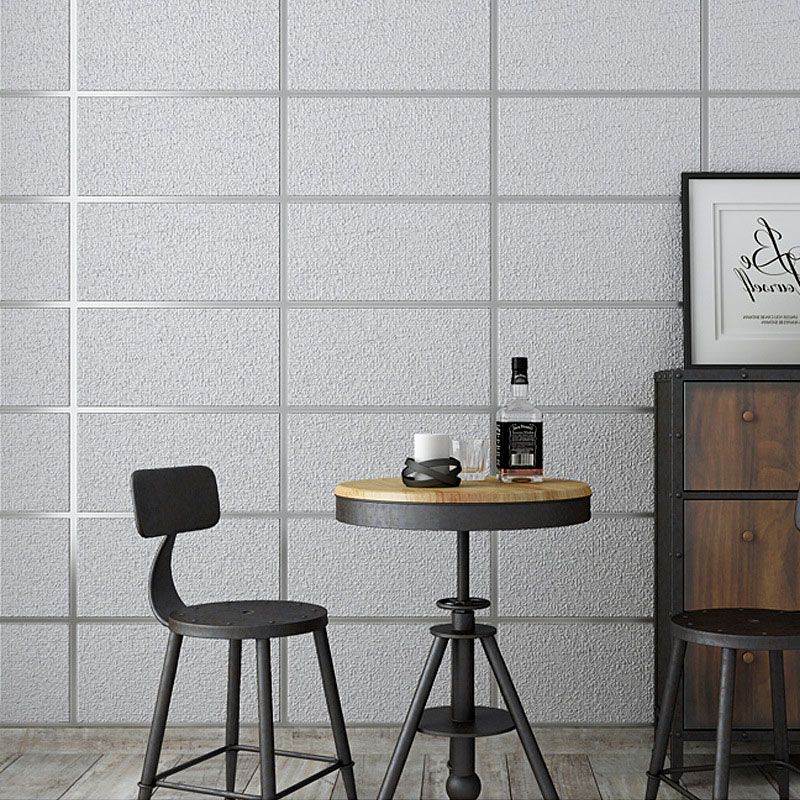 Chic Rectangle Non-Pasted Flock Wallpaper for Office 33'L x 20.5"W