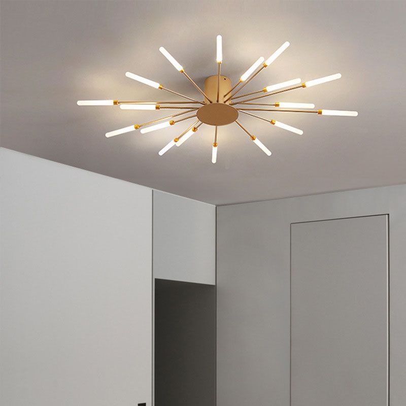 Simplicity Flush Mount Light Sputnik LED Ceiling Light Fixtures for Living Room