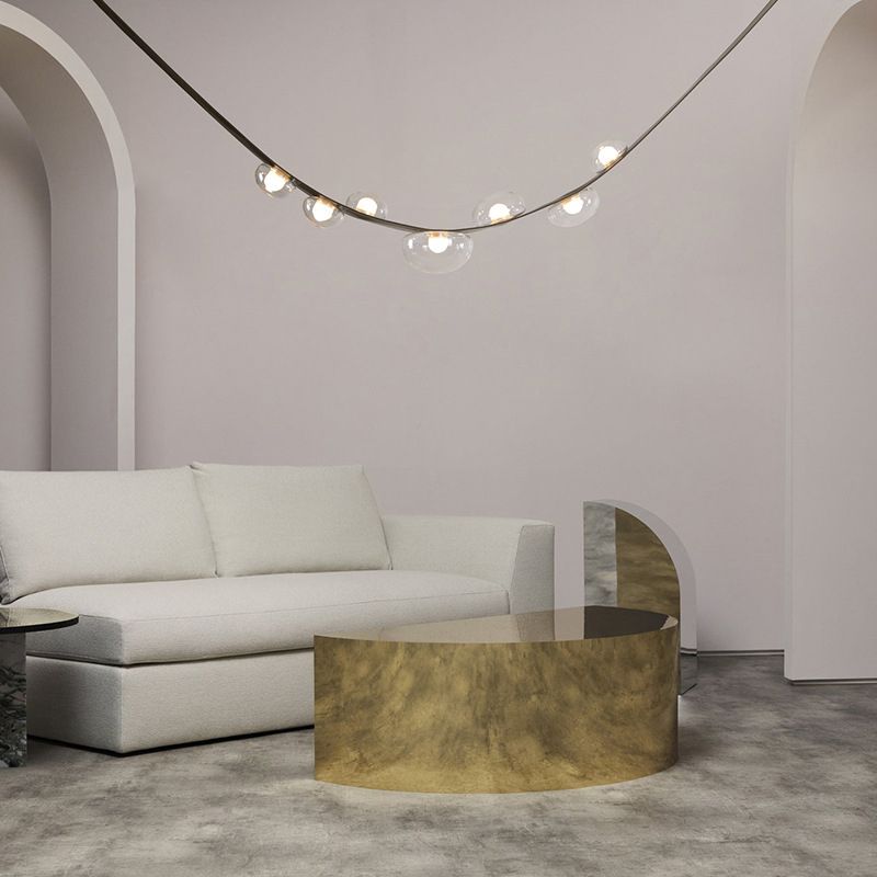 Modern Pendant Lighting Fixtures Glass 7 Lights Island Light Fixture