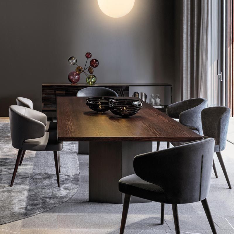 Contemporary Steel Dining Arm Chair Wingback Side Furniture Single in Matte Finish