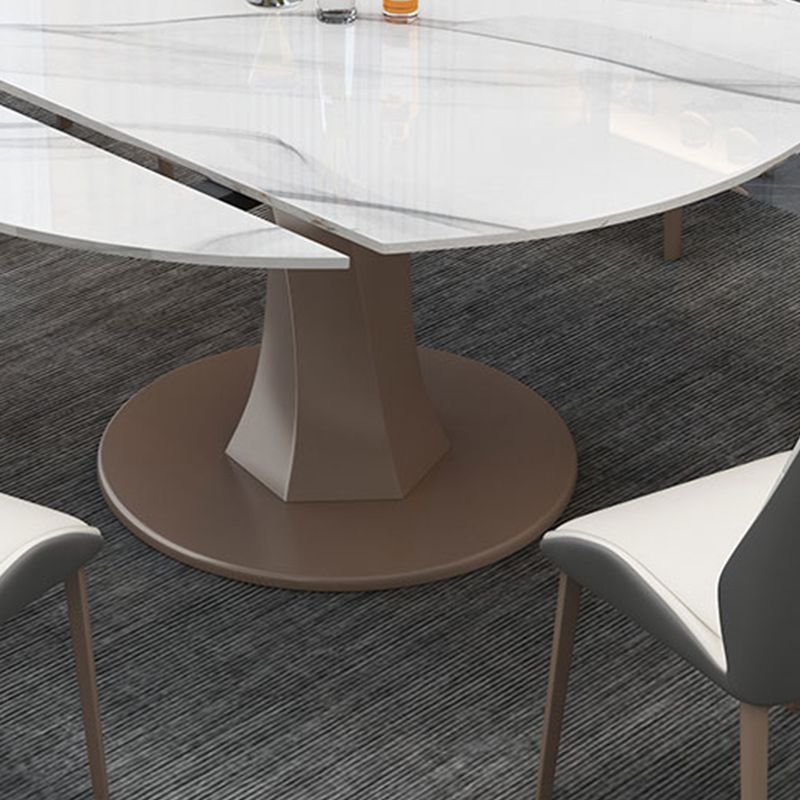 Drop-Leaf Dining Table Contemporary Pedestal Dining Room Table