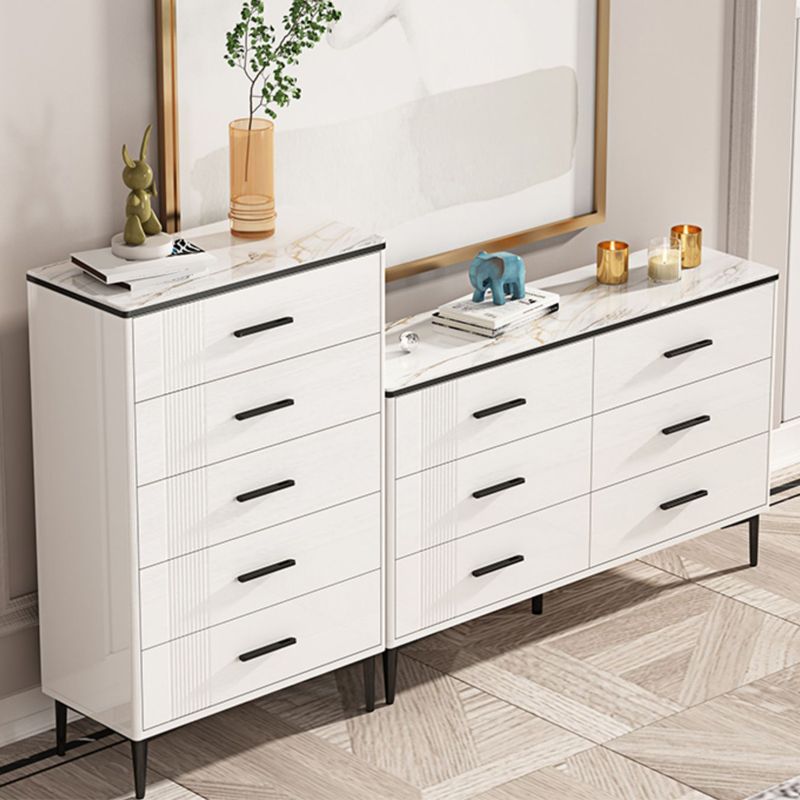 Contemporary Glam Storage Storage Chest White Storage Chest Dresser