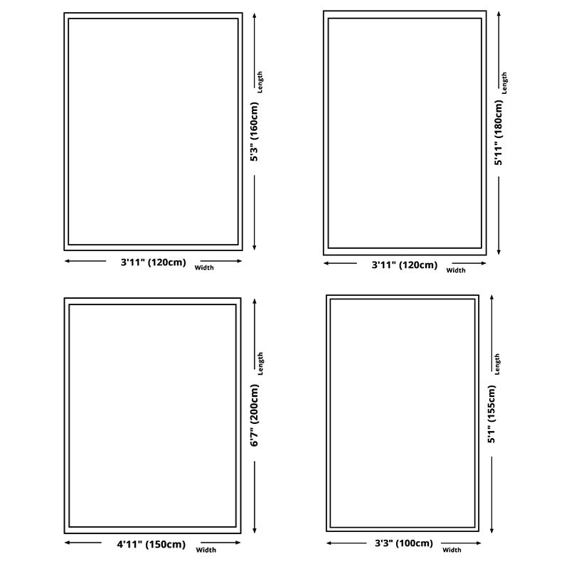 Tapis de carte brun polyester en détresse antidérapante tapis intérieur pour le salon