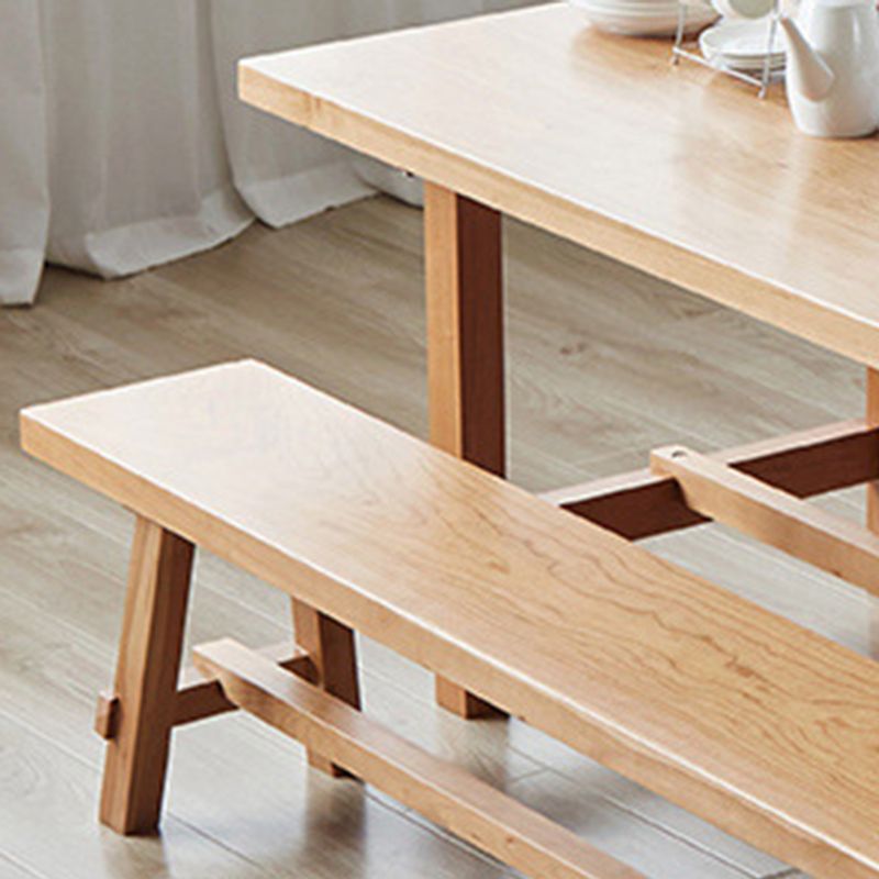 Solid Wood Furniture 1/4 Pieces Standard Height Dining Room Table Set