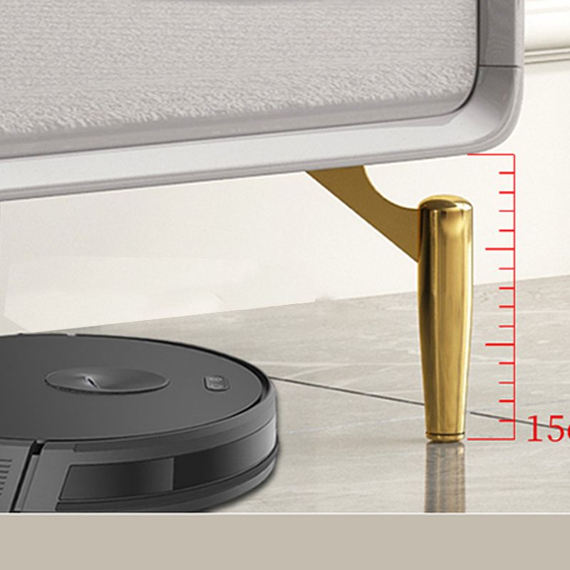 Glam Wooden Storage Chest 16" W Home Chest in Gray with Drawers